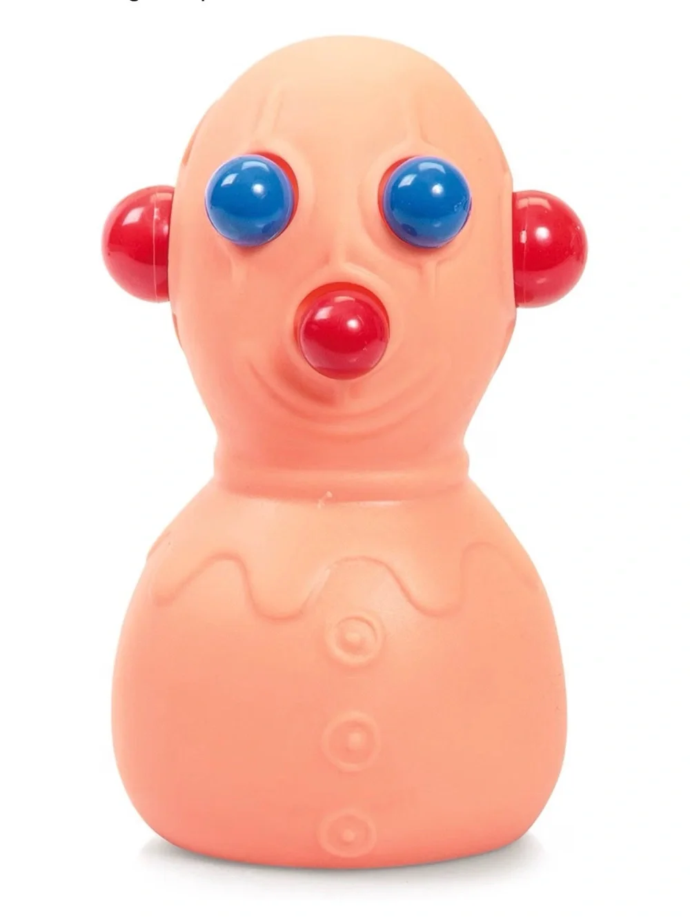 Panic Pete Squeeze Toy - Schylling - Tan with Blue & Red Original